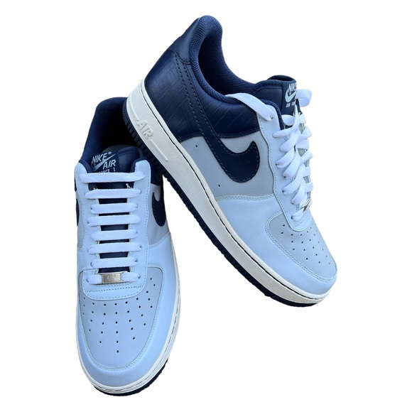 Nike Shoes - NEW Nike Women’s Air Force 1 ‘07 Mist Blue Midnight Navy 315115 041 in Box Sz 12
